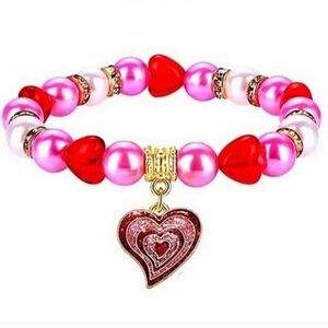 Valentine's Day Heart Stretch Bracelet